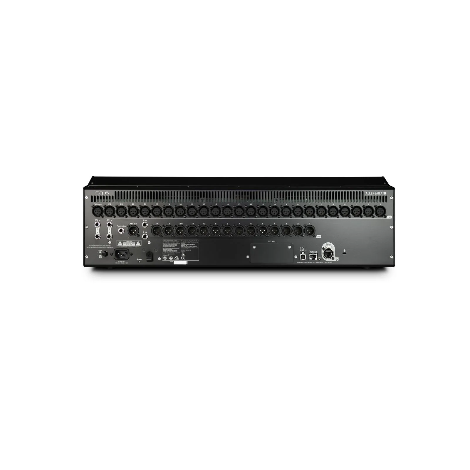 Allen & Heath SQ-6 — rear panel